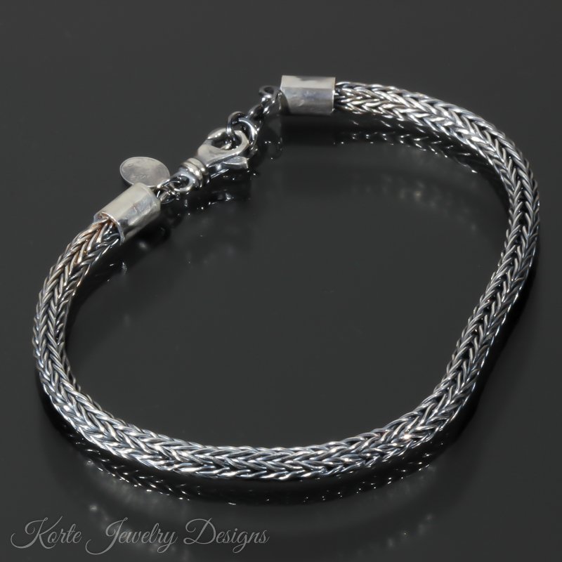 Delicate TwoWay Double Loop in Loop Bracelet — Korte Jewelry Designs