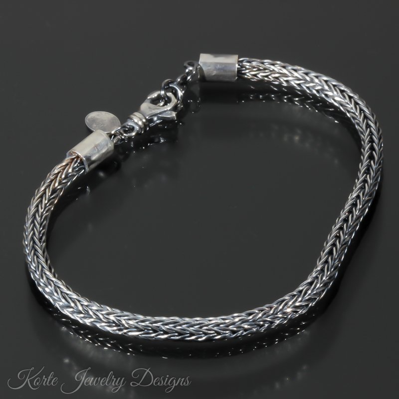 Delicate Two-Way Double Loop in Loop Bracelet — Korte Jewelry Designs