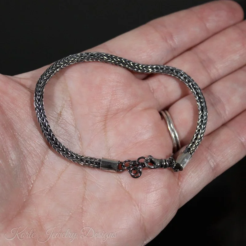 Delicate TwoWay Double Loop in Loop Bracelet — Korte Jewelry Designs