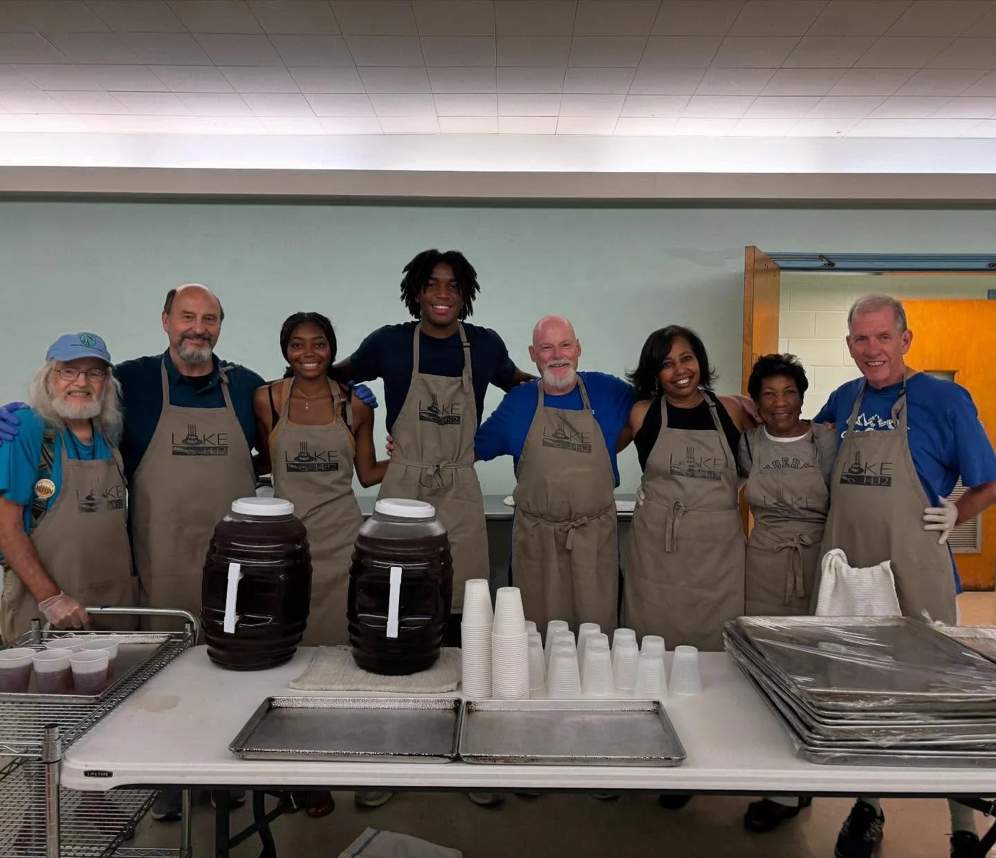 Founder Mrs Laura&rsquo;s daughter Sylvia, her granddaughter Shanta, and here great grandchildren Laura and Kobi came by and helped us serve lunch yesterday. It was a blessing having them with us!