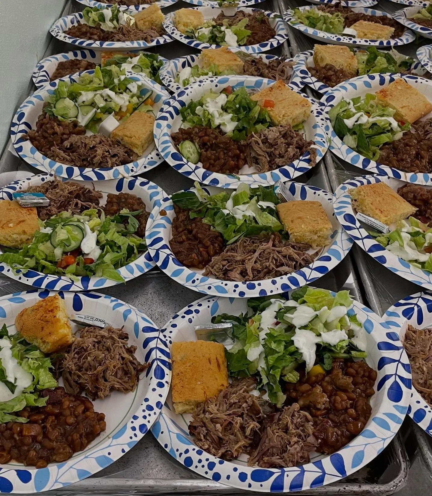 Thursday&rsquo;s lunch was fantastic, thanks to the many volunteers who made it happen. We served fresh barbecue, made possible by a generous donation of pork from Cul2vate, which was smoked for us at no cost by Rob Smith, who operates the Burnt Offe