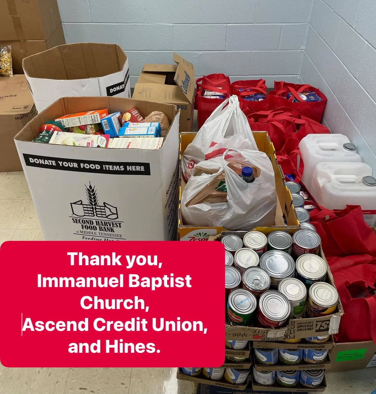 Thanks to the generous support of Immanuel Baptist Church, Ascend Credit Union and Hines our pantry is stoked with canned goods, noodles, olive oil and more. Please consider making a donation to Luke 14:12 this Giving Tuesday!