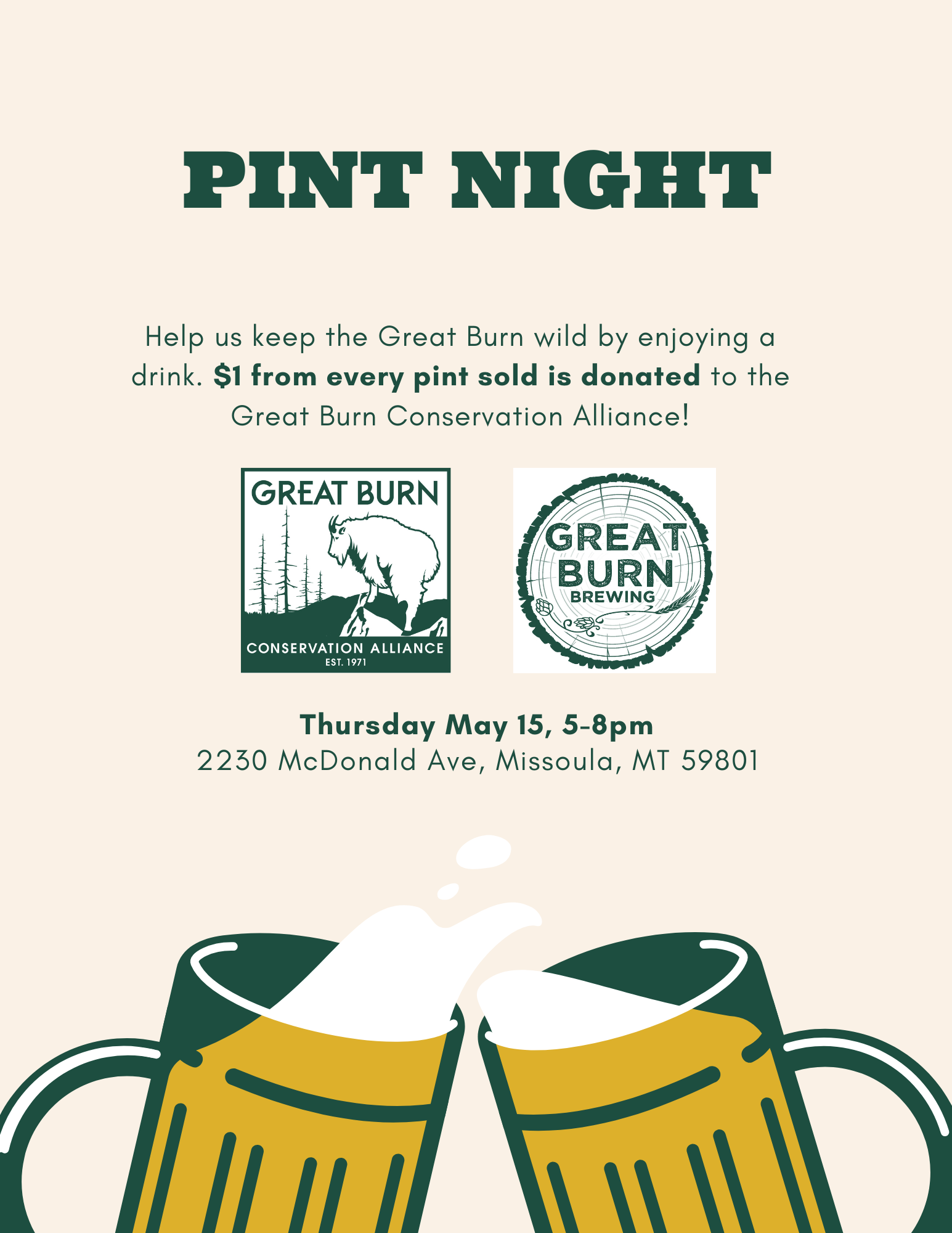 Pint Night at Great Burn Brewing