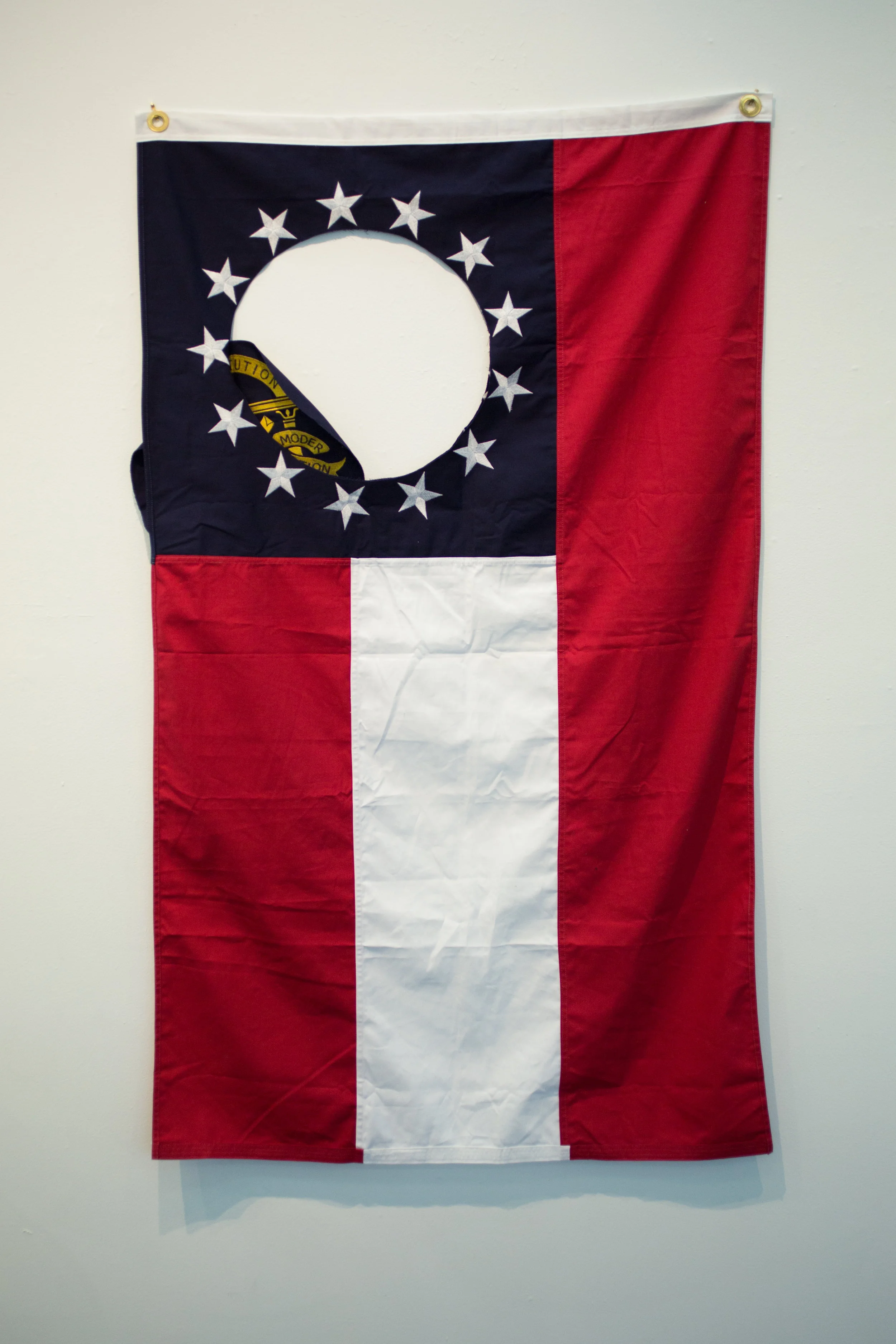 #26 (Sic Semper Tyrannis) Georgia State Flag 60"x36" 2018 Photo Courtesy: Anna C. Robertson