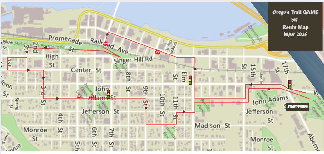 5K Race Route Map