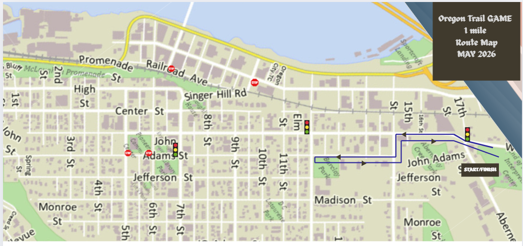 1 Mile Walk Route Map