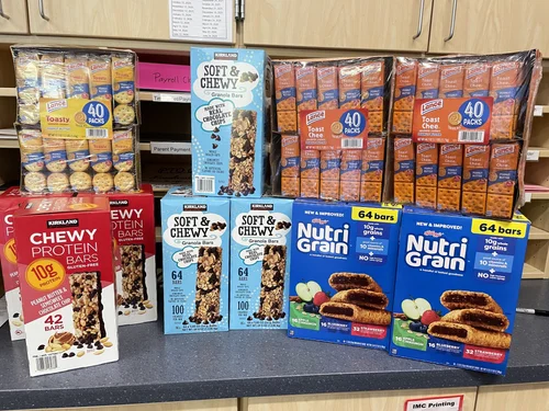 Snacks donated for hungry learners