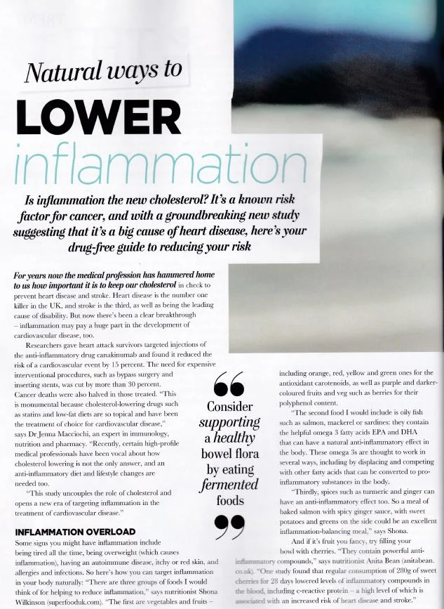 Natural ways to lower inflammation.