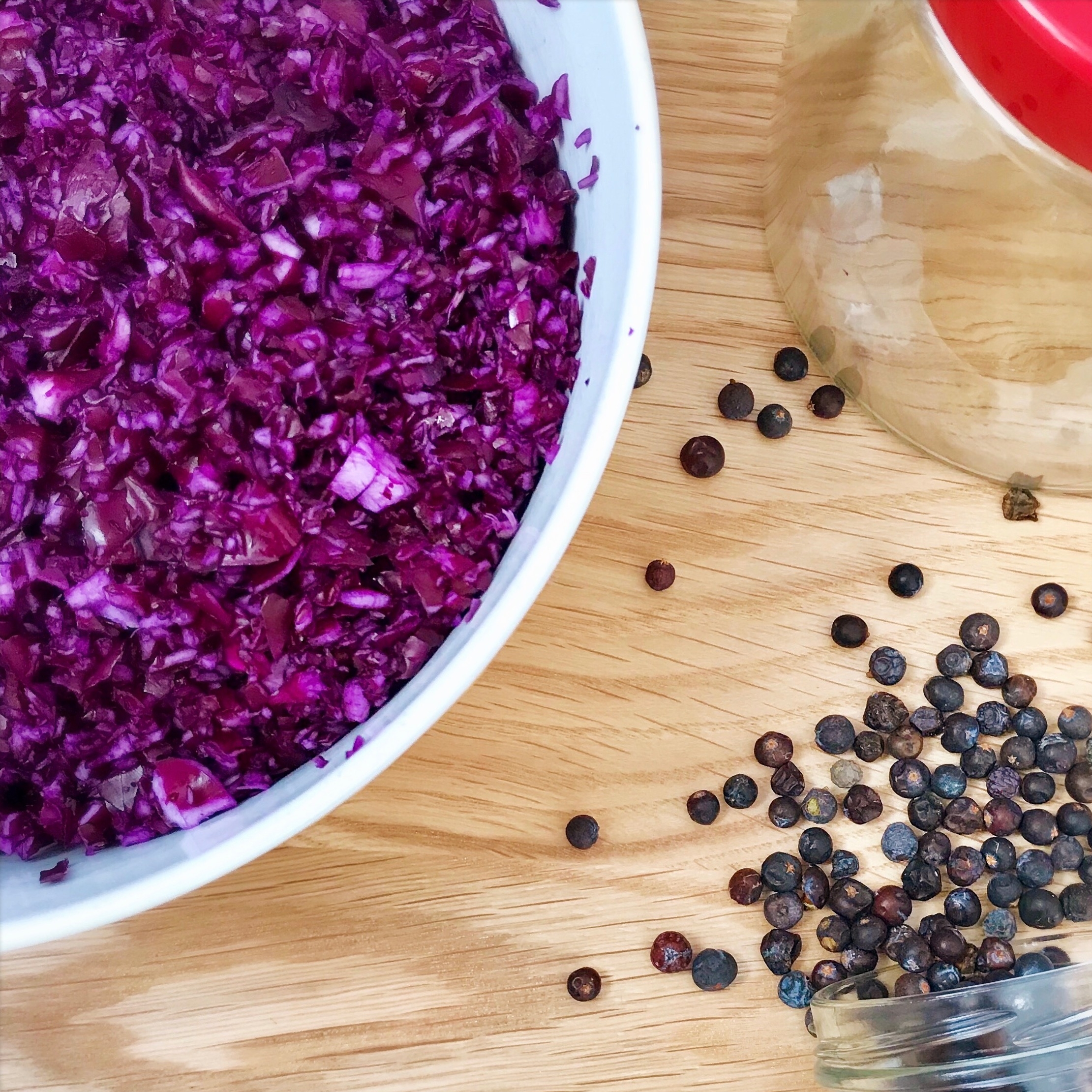Red Cabbage &amp; Juniper Sauerkraut