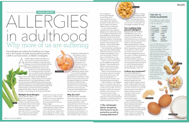 ALLERGIES IN ADULTHOOD