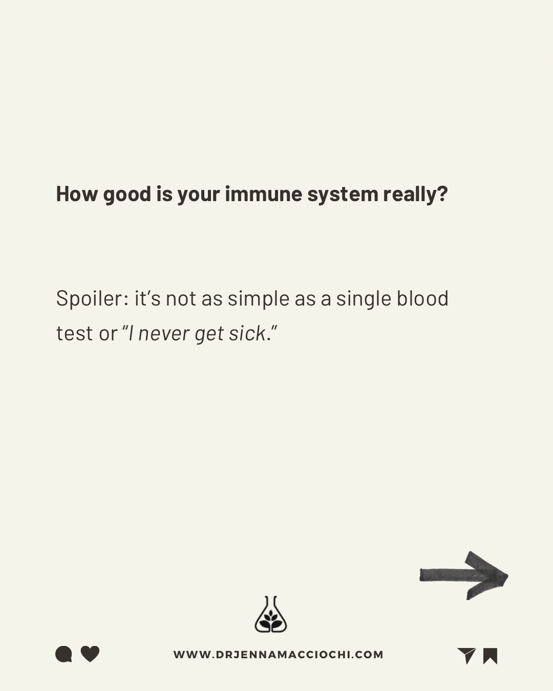 How good is your immune system, really?
Most people assume immunity is about not getting sick but that&rsquo;s only one tiny piece of a very complex system. 🧩

Your immune health is a story woven from data + experience + context.
Blood tests show ca