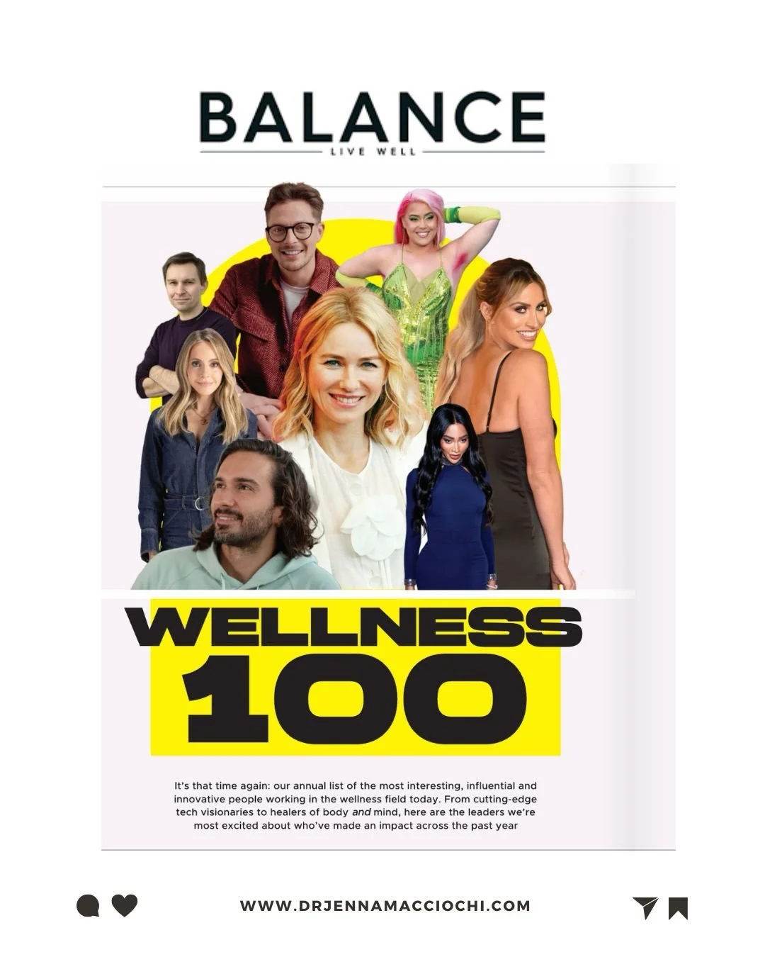 ✨ Honoured to be featured in @balanceldn alongside brilliant minds shaping the longevity conversation @tim.spector @hubermanlab and @foundmyfitness and more.

Feeling grateful to share space with such inspiring thinkers and if you want to dive deeper