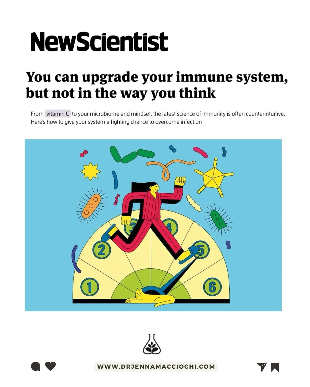 Want to upgrade your immune system? New writing over at @newscientist 

👉If you are interested to upgrade your immune system, check the links in my bio or send me a DM 💬