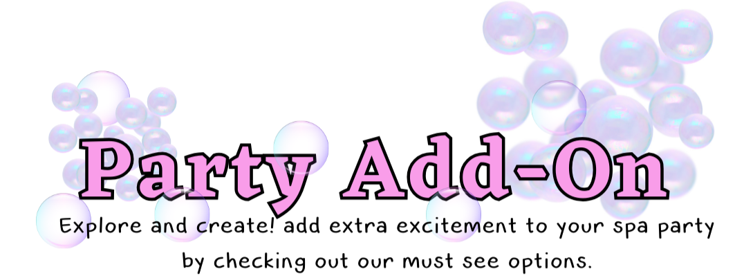 This image are words stating , "PARTY ADD-Onn with a link that leads you to the section of the website.
