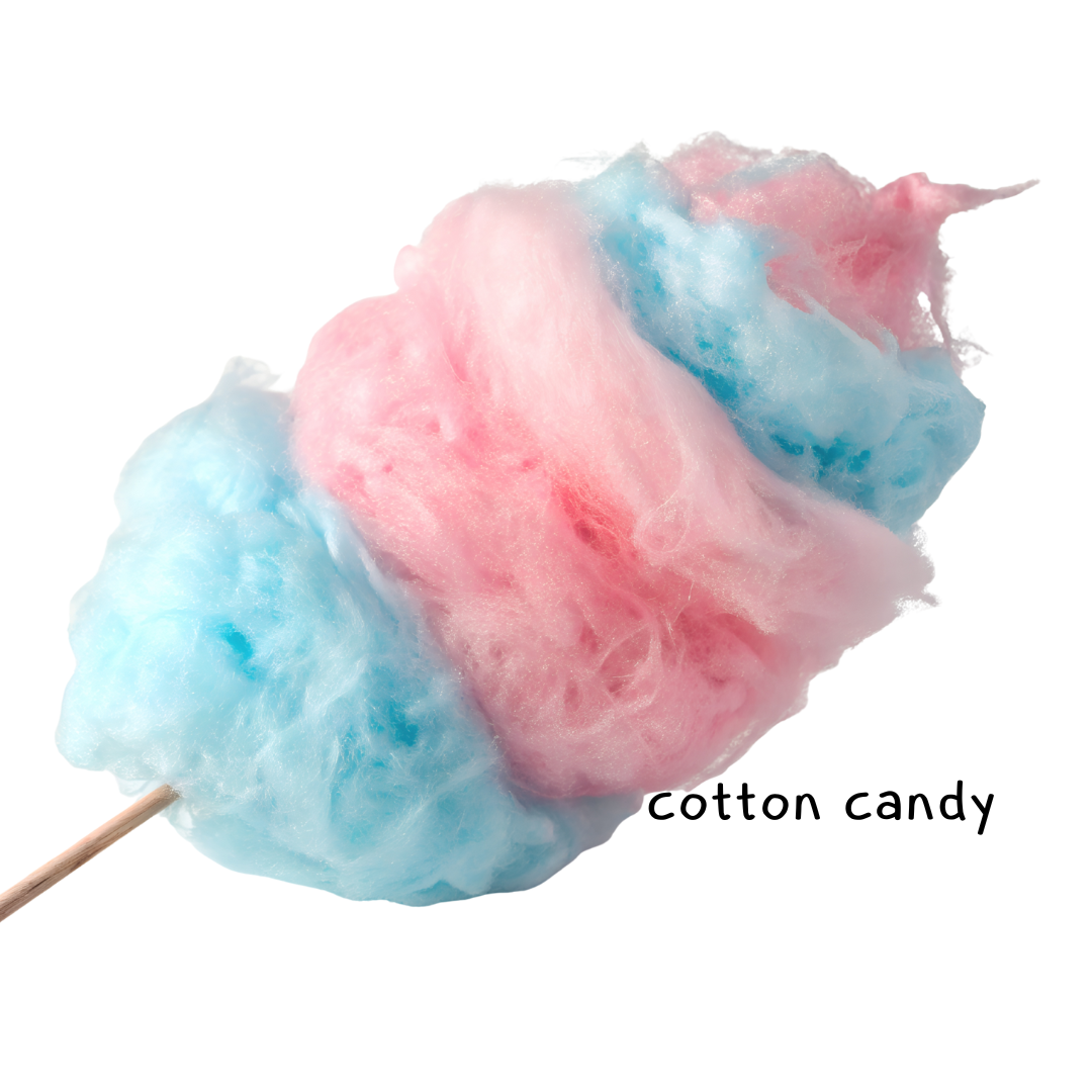 Single serving cotton candy available for add on to day service or Party add ons.