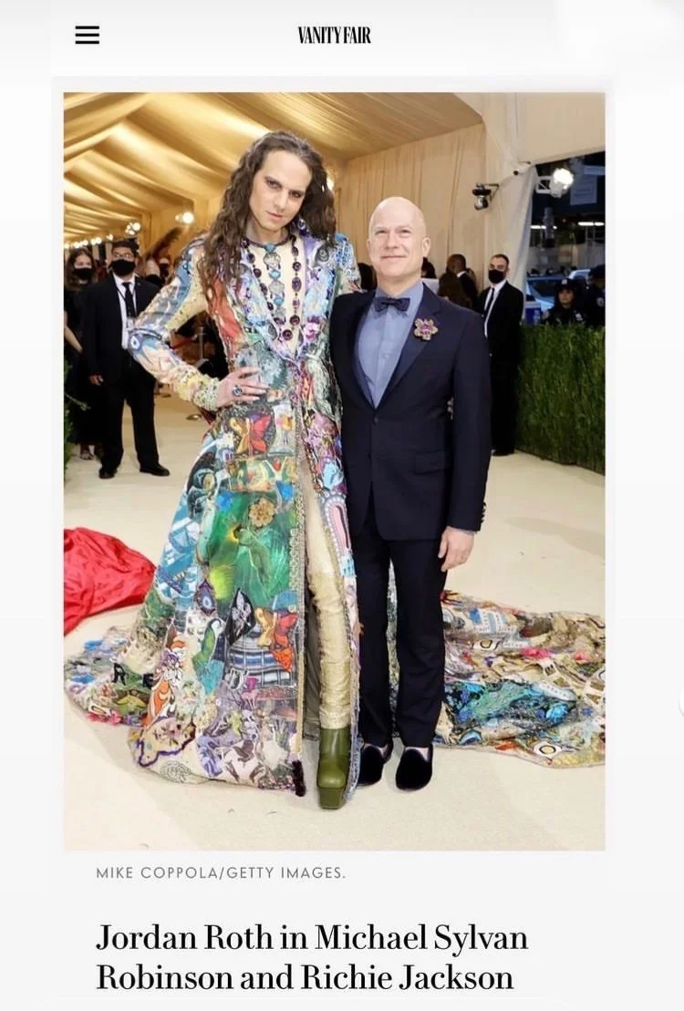 Vanity Fair : Met Gala 2021 Jordan Roth wearing Michael Sylvan Robinson