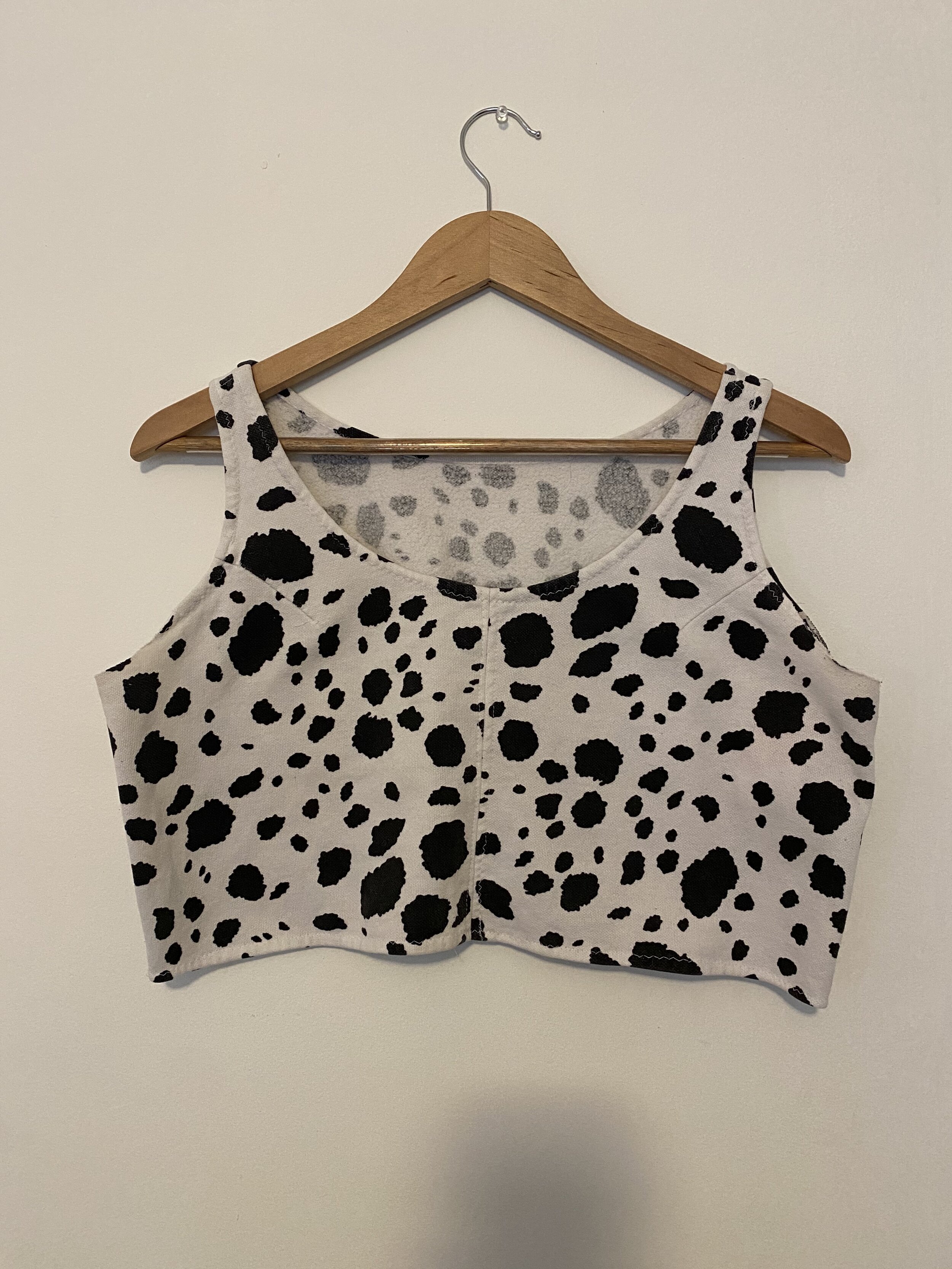 2. Patterned Crop Top / No Label / M-L