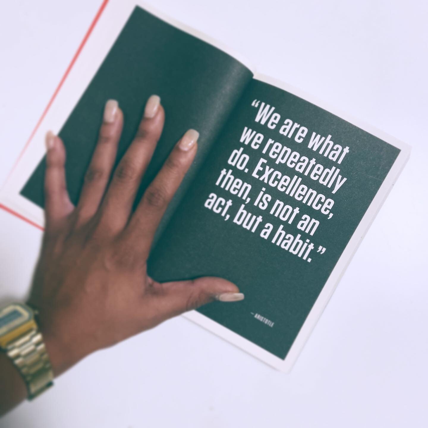 I&rsquo;m aiming for excellence all 2020!
.
.
I&rsquo;ve been using the month of January to learn ways I can personally &amp; creatively develop. My  current read is from Behance&rsquo;s 99U book series, &ldquo;Manage Your Day-to-Day,&rdquo; which of