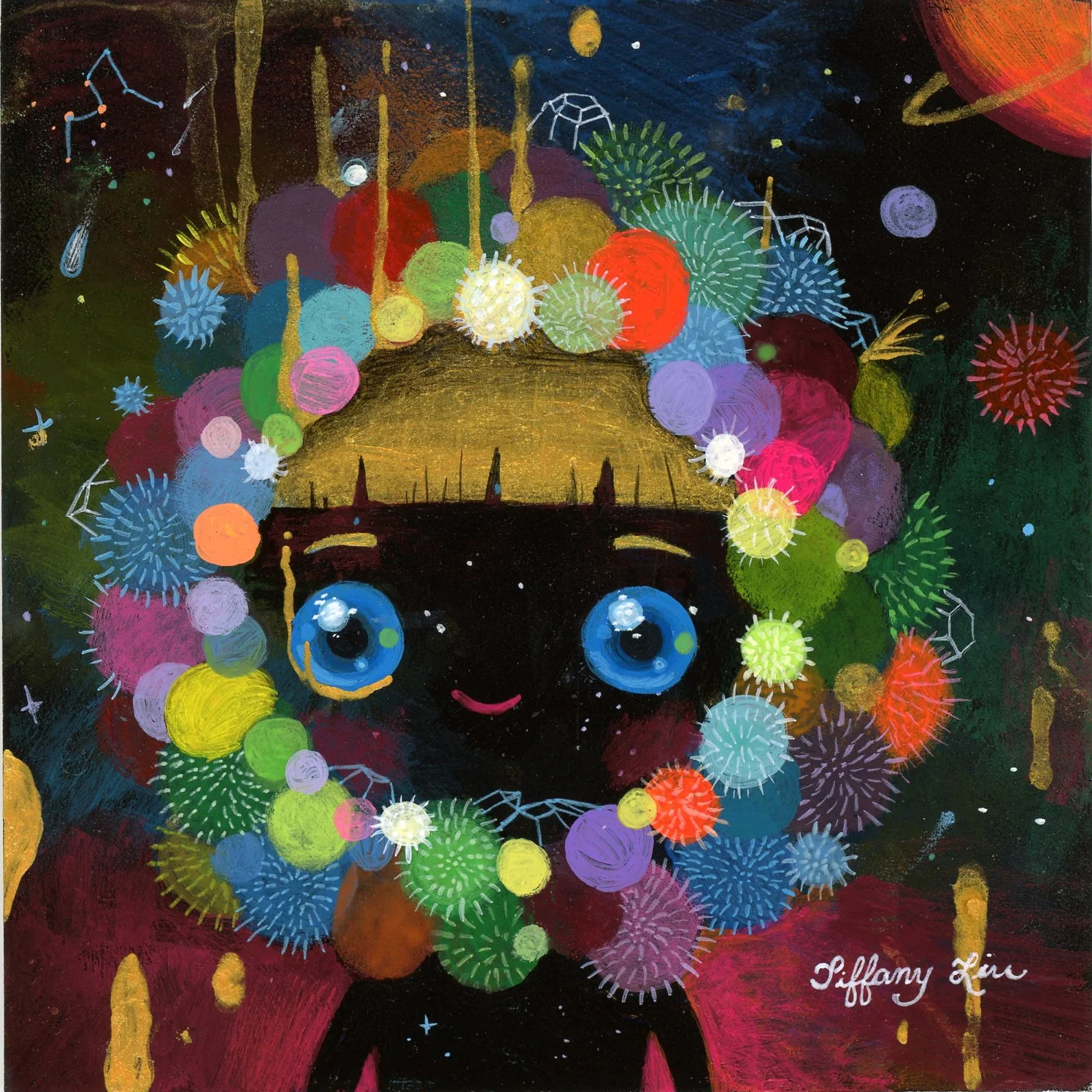 “Big Bang Boy”, 5”x5”, Acrylic, 2014