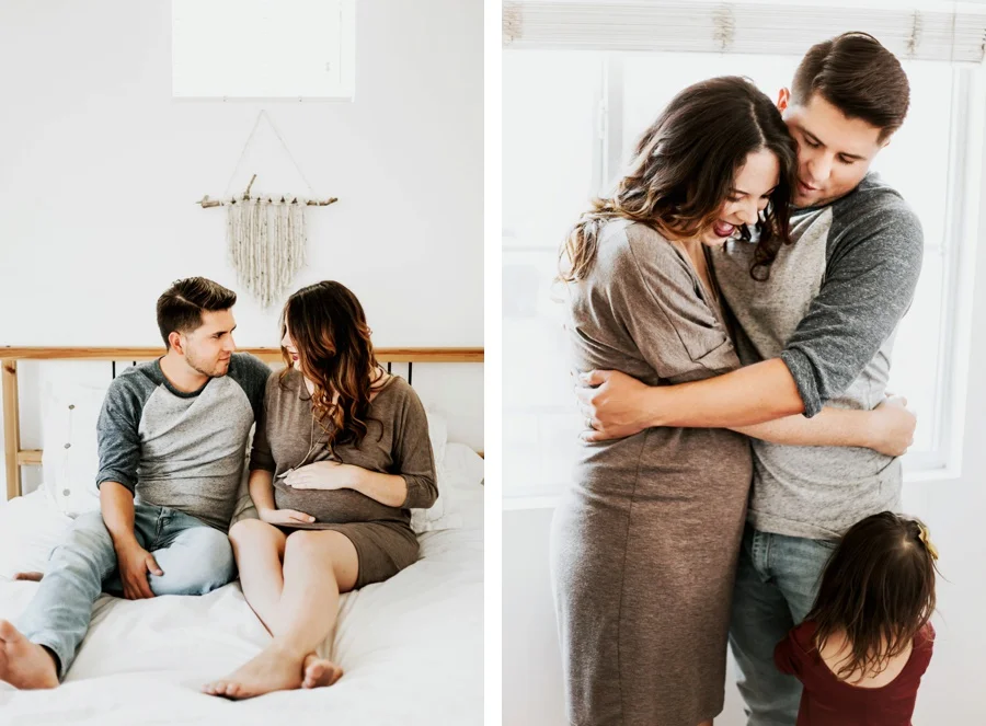 The Vargas Family // In Home Maternity Session- Kandis Marino Photography©
