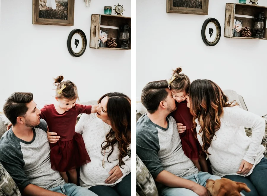 The Vargas Family // In Home Maternity Session- Kandis Marino Photography©