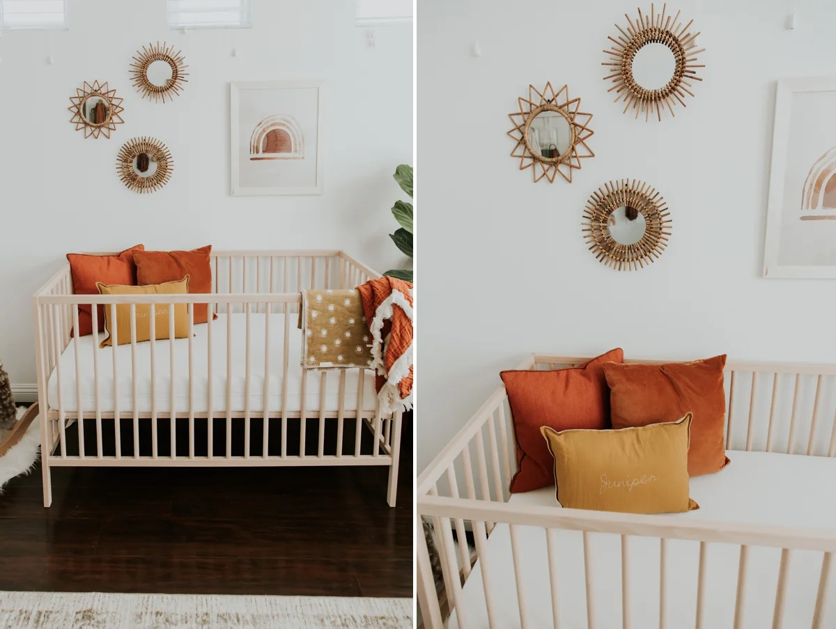 Juniper Rae S Nursery A Modern Boho Neutral Rainbow Baby Nursery Kandis Marino Photography