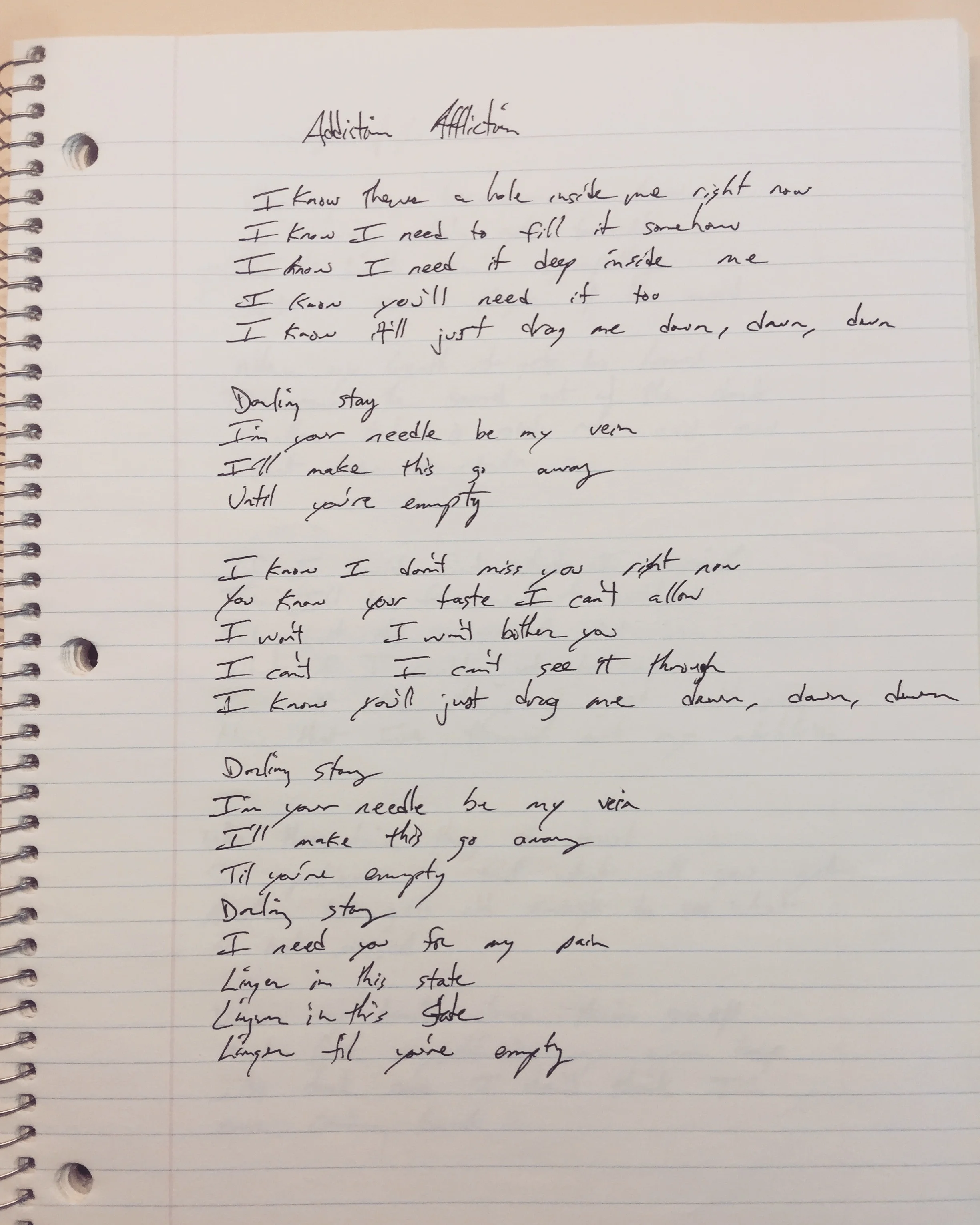 Cognitive Dissonance Lyrics Day 11 Of 14 Addiction Affliction Coherency