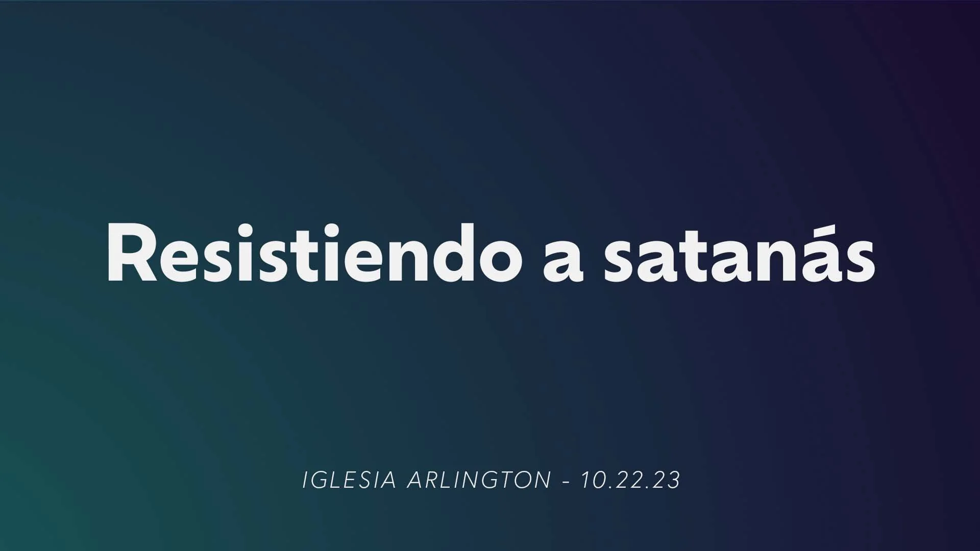 Resistiendo a satanás