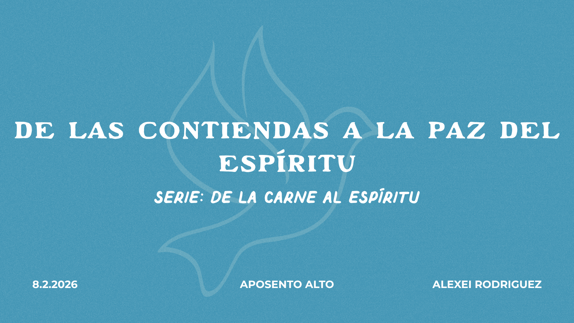De las contiendas a la paz del Espíritu | Serie: De la Carne al Espíritu 