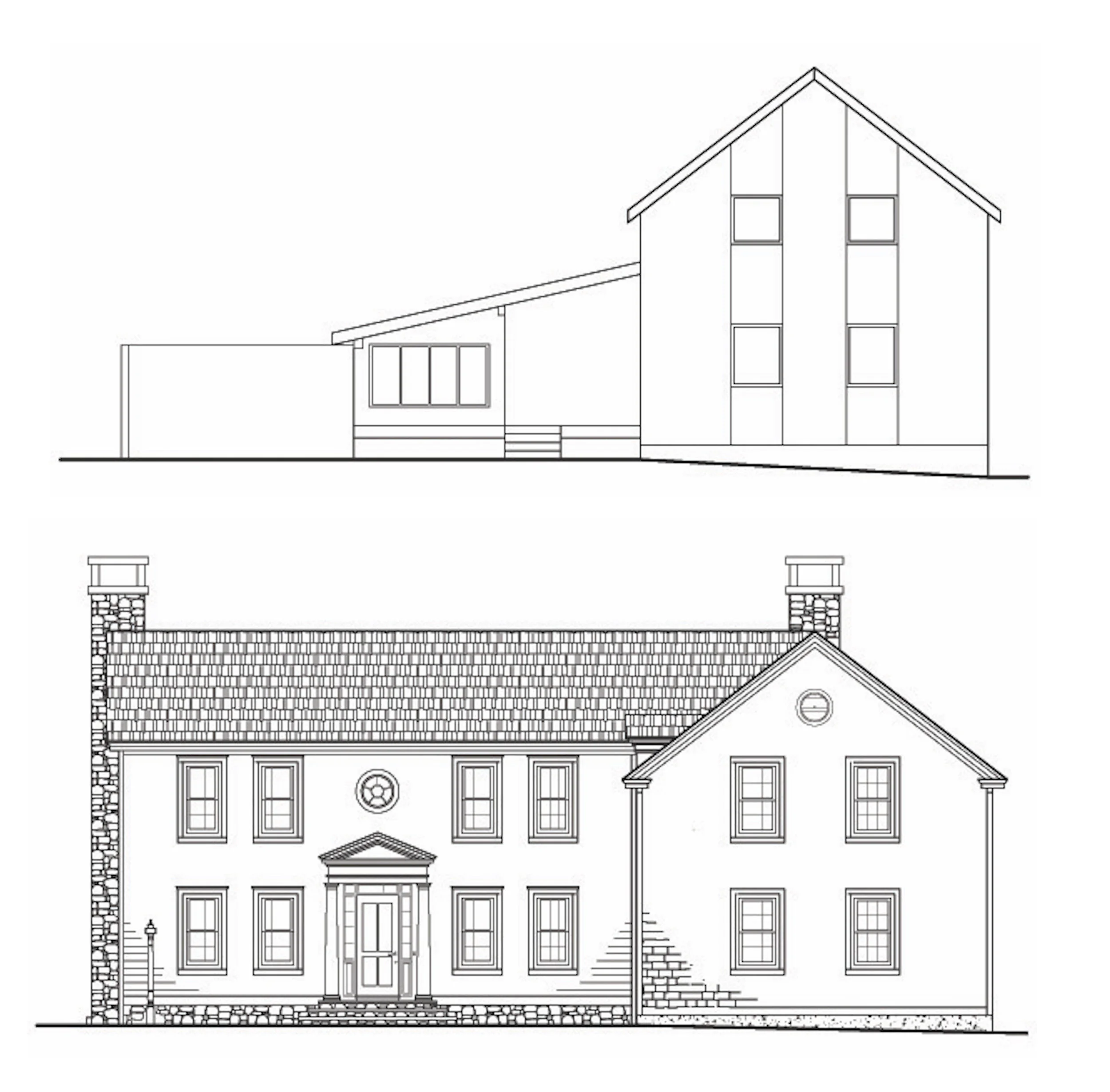 Existing | Proposed Front Elevation