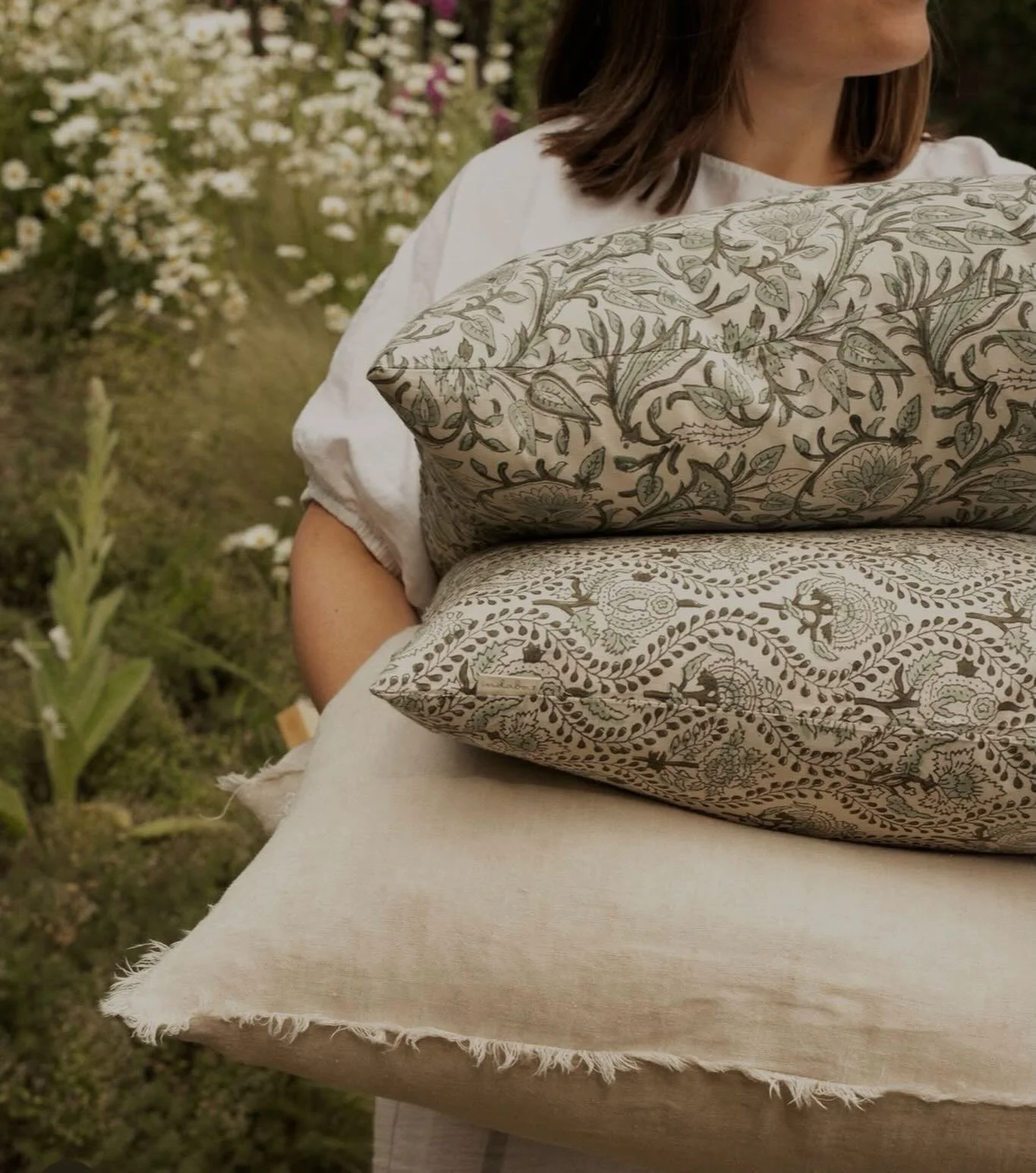 Everyone loves a nice, soft place to land&hellip;.one can never have too many pillows in their home (in my opinion). We received a new shipment of pillows for a little summer refresh in the prettiest prints, textures and hues.