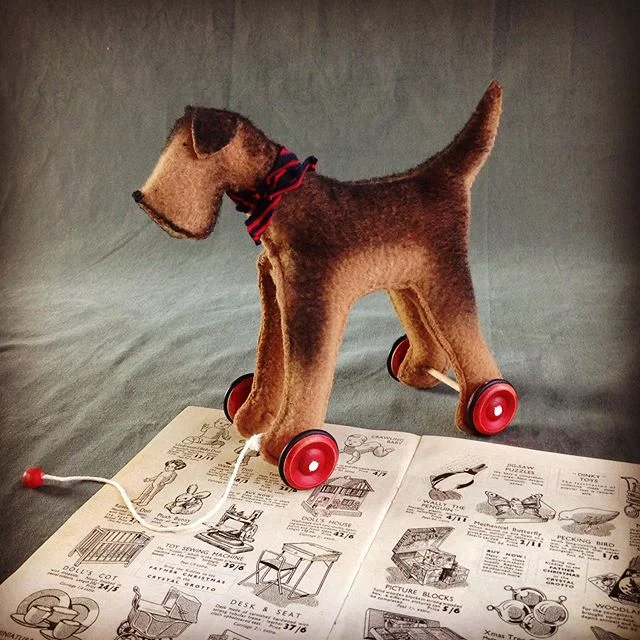 ... and this charming little fellow... #vintagetoys #toymodel  #rusticdecor #countryliving #countrylivingmagazine #classic #englishcountryhouse #etsyhandmade #vintageliving #oostwestcollection #vintagestyle #christmas