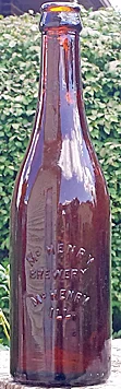 McHenry Brewing Bottle Before Paper Labels