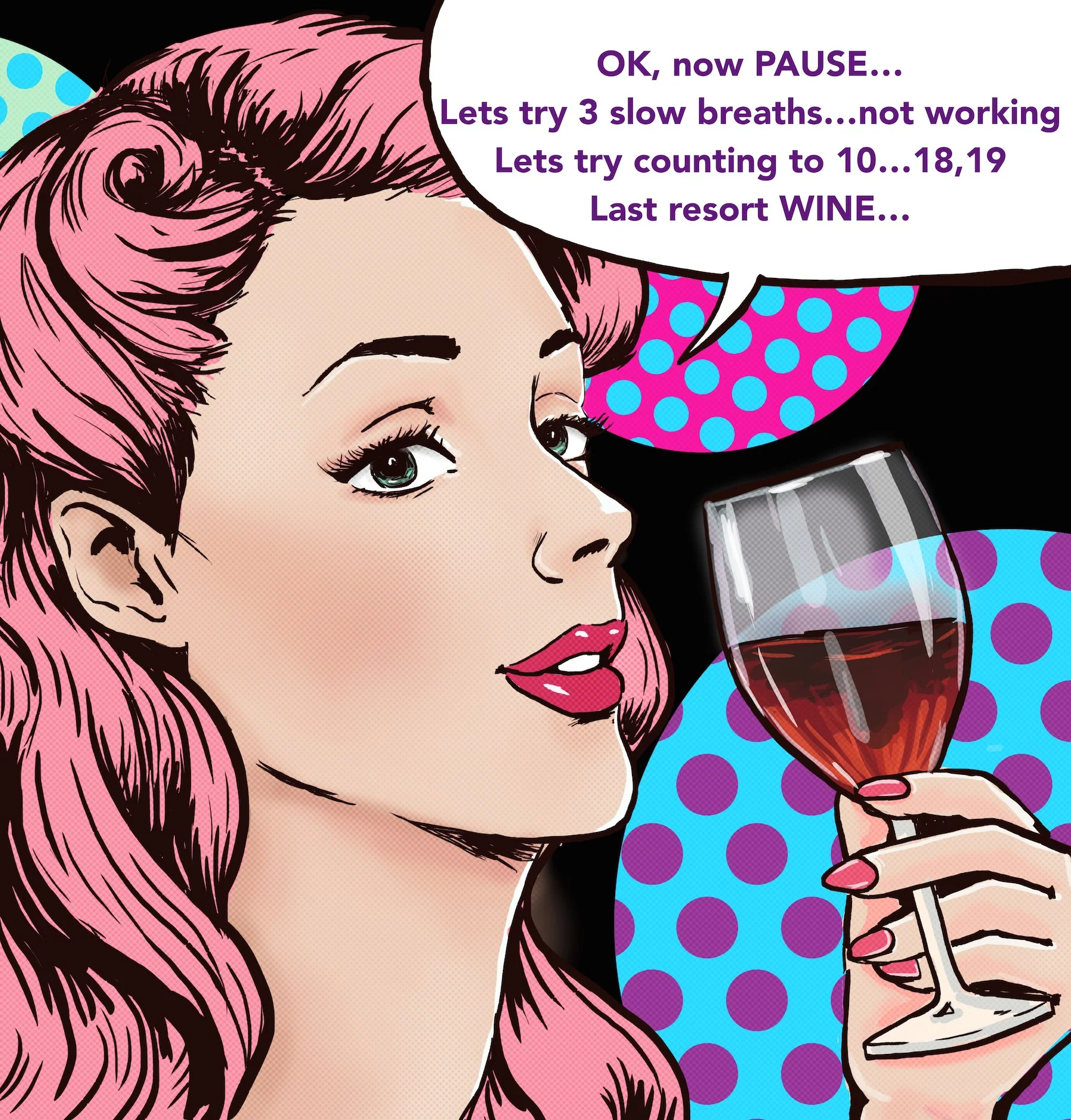 Put the wine down! There are other ways to stay calm.