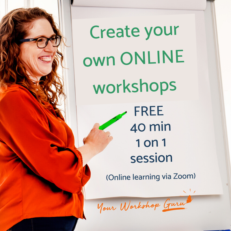 Free one-on-one ONLINE workshop design