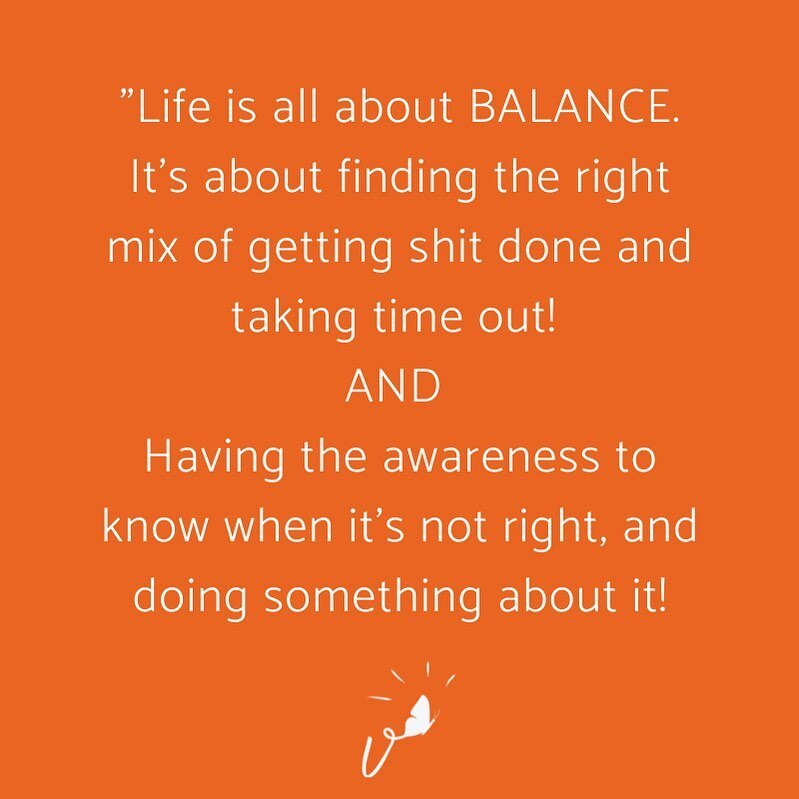 What is balance?

I know I struggle to maintain it at times! 
Doesn&rsquo;t just happen that&rsquo;s for sure, you have to create it, and maintain it. 

Balance for one person, isn&rsquo;t balance for another person. 

And balance today, may not be t