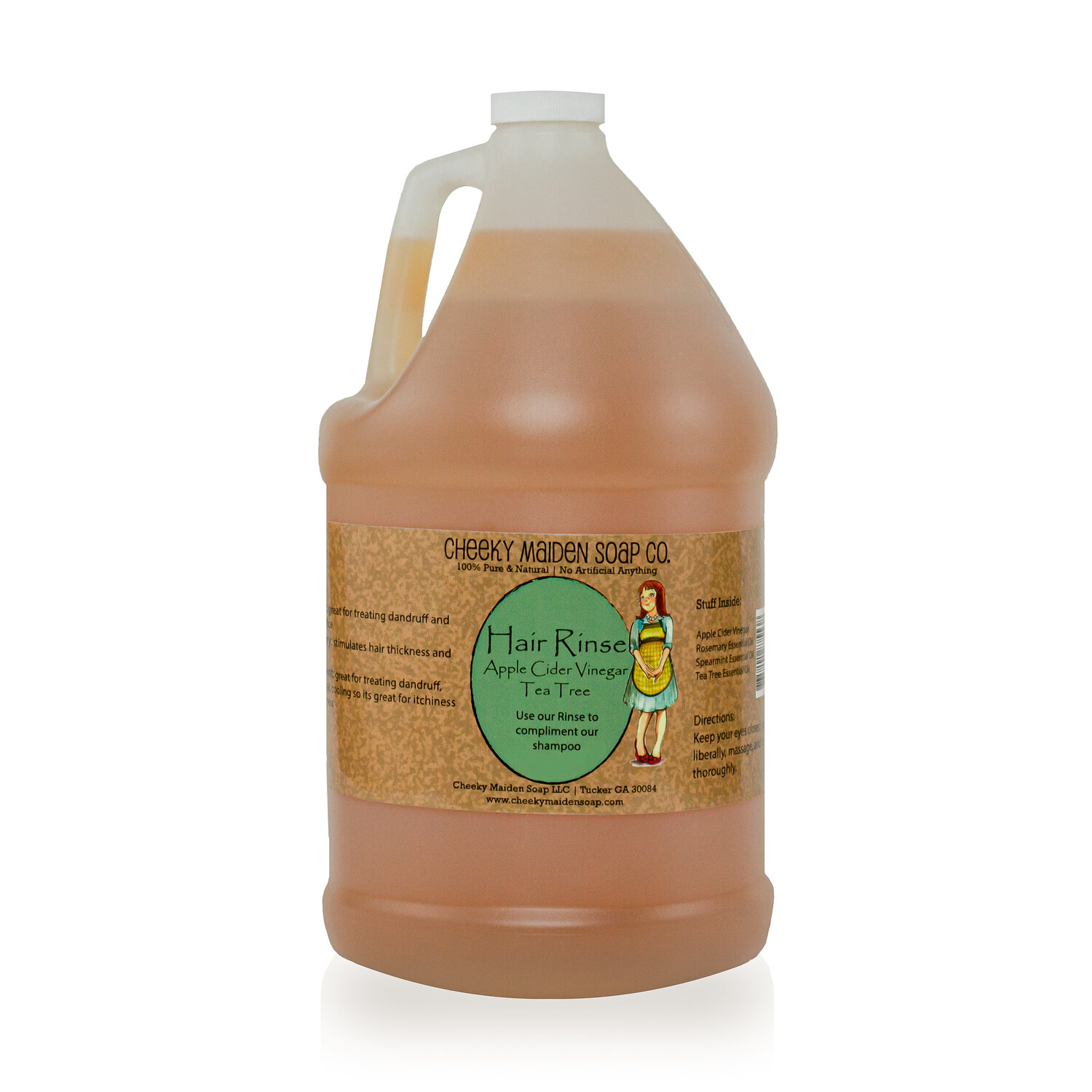 Hair Rinse: Tea Tree Oil: 1 Gallon Jug | Cheeky Maiden Soap