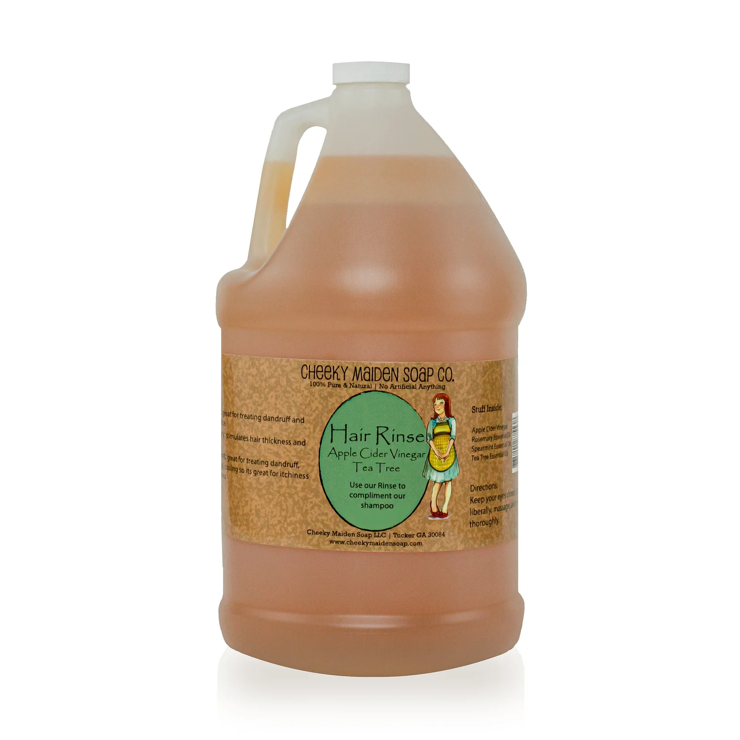 Hair Rinse: Tea Tree Oil: 1 Gallon Jug | Cheeky Maiden Soap Hair Rinse: Tea Tree Oil: 1 Gallon Jug | Cheeky Maiden Soap