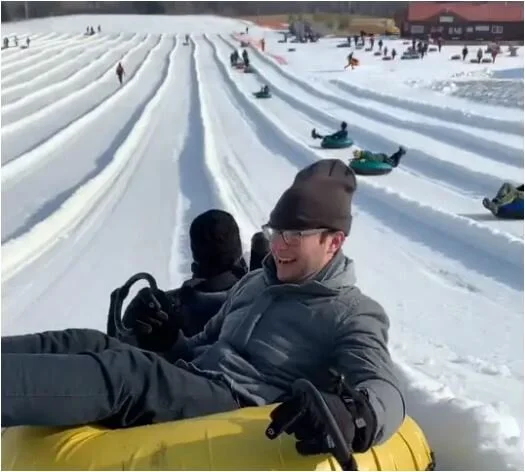 Snow tubing at Sunburst
