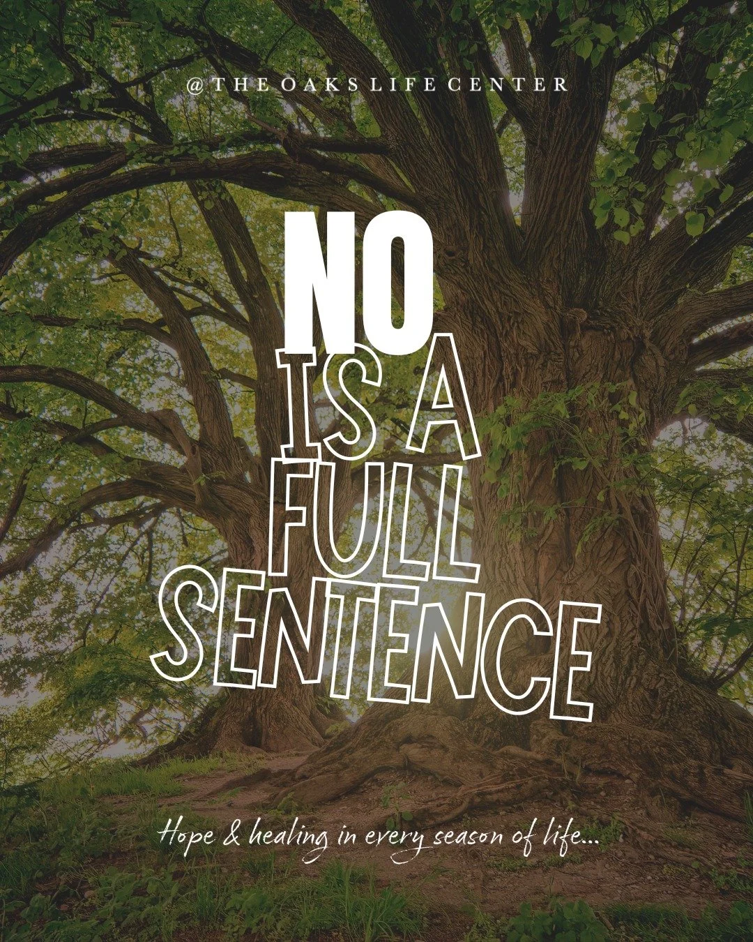 Friendly Friday reminder: 'No' is a complete thought, a valid choice, and a great way to prevent burnout. Use it as needed. 🌿💛 

#TheOaksLifeCenter #CounselingSupport #EverydaySelfCare #MentalHealthMatters #Counseling #Therapy #MentalHealth #Selfca