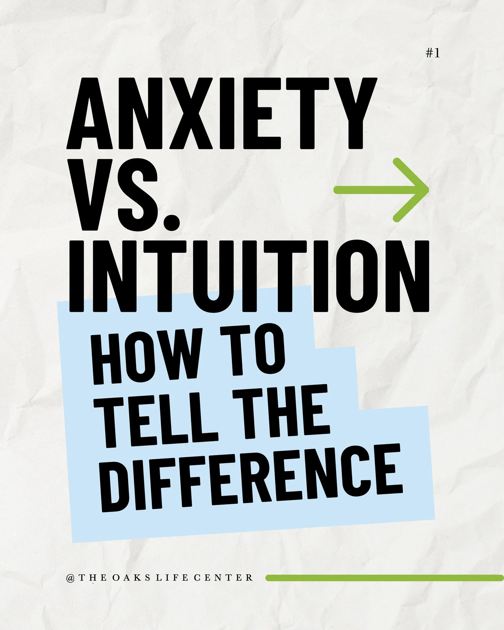Is it your gut or your anxiety? 🧐 One is a calm "knowing," the other is a loud "what if." Swipe for a few tips around distinguishing the difference! 

#Intuition #AnxietySupport #MentalClarity #FortWorthWellness #SelfTrust #TheOa