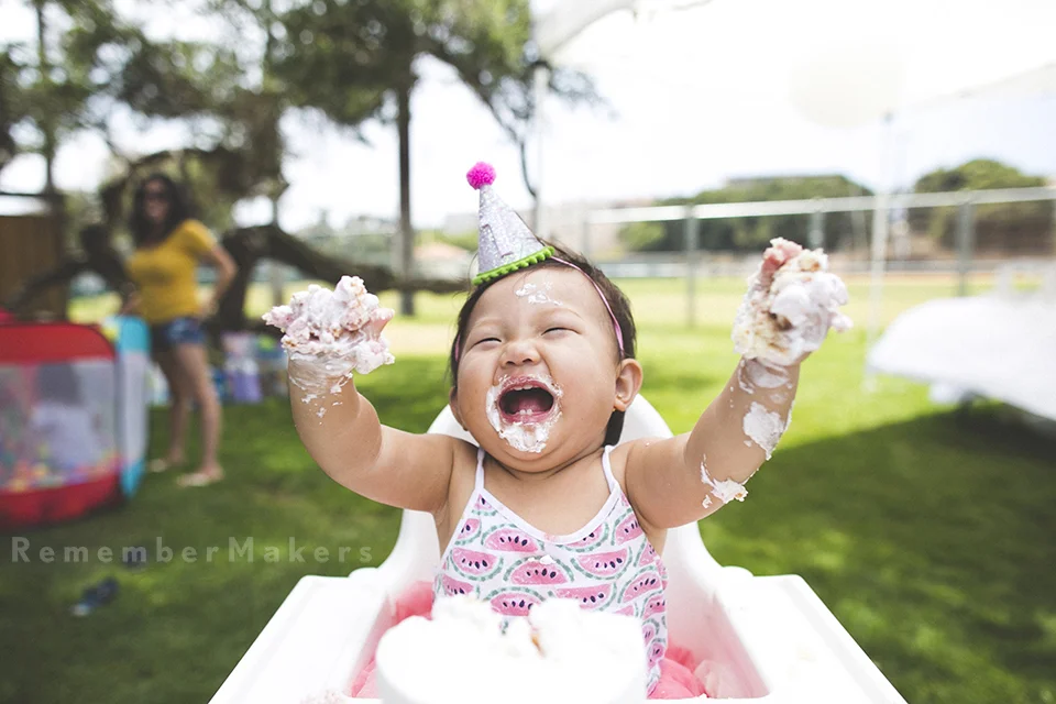 Chloe is One in a Melon | 1st Birthday Photography and Cake Smash | Manhattan Beach