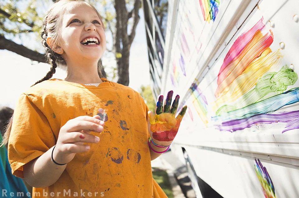 Hannah's 8th Birthday &amp; The Art Bus | Kids Birthday Party Photography Pacific Palisades