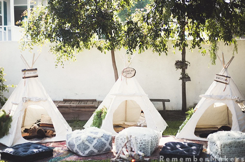 camping party boys birthday inspiration