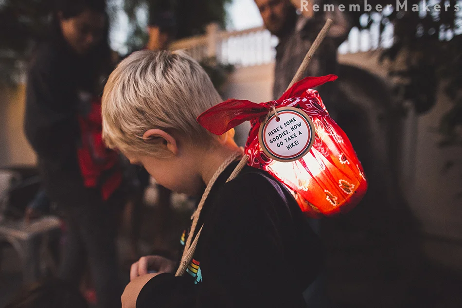 camping theme boys party birthday photography ideas inspiration inspo goodie bag