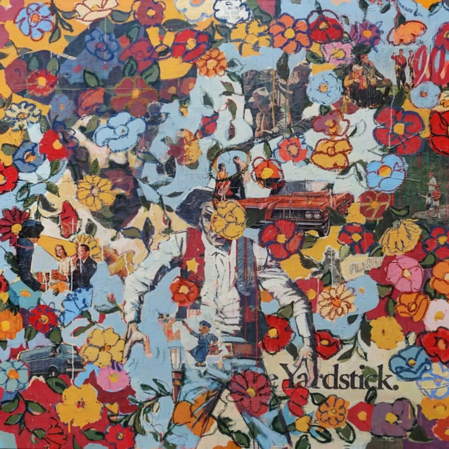 Yardstick - 51 x 52 - Mixed on Canvas