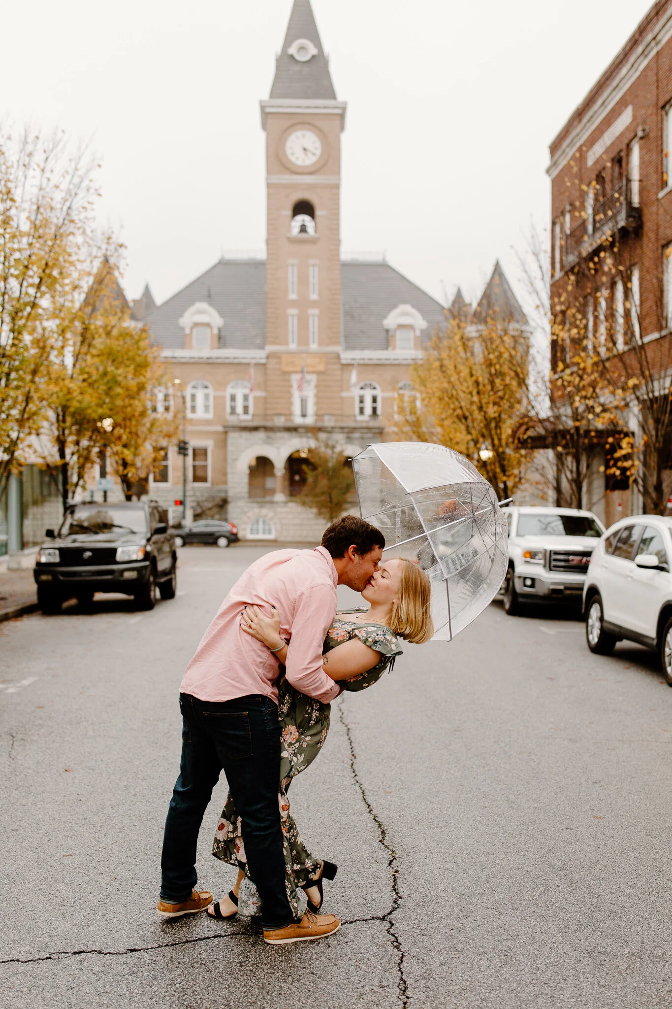 downtown Fayetteville engagement photos