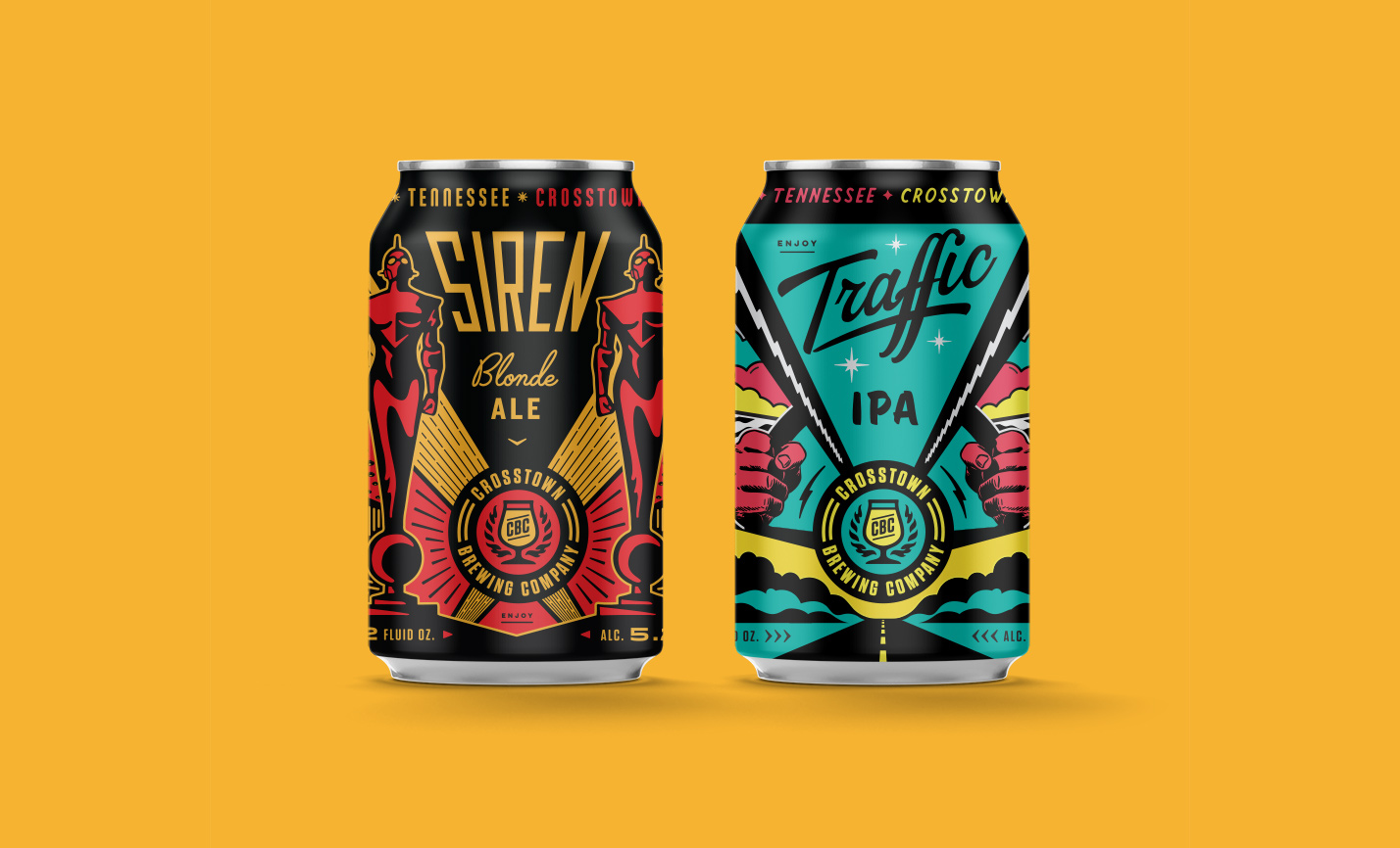 Crosstown Brewing Can Design