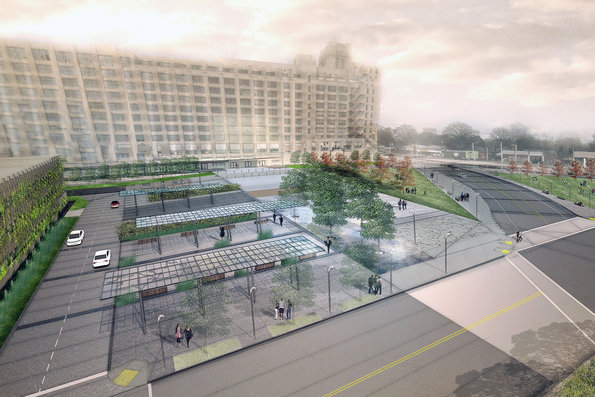 Rendering of the Plaza