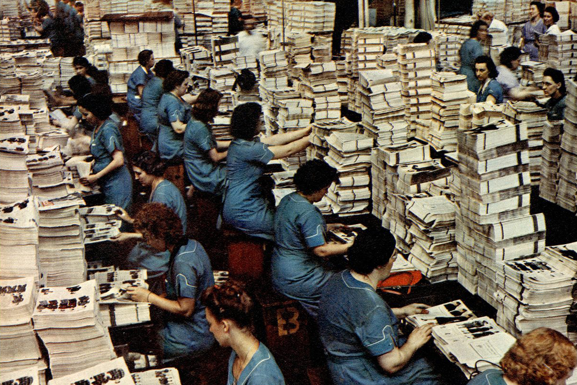 Assembly of the Sears Wish Books